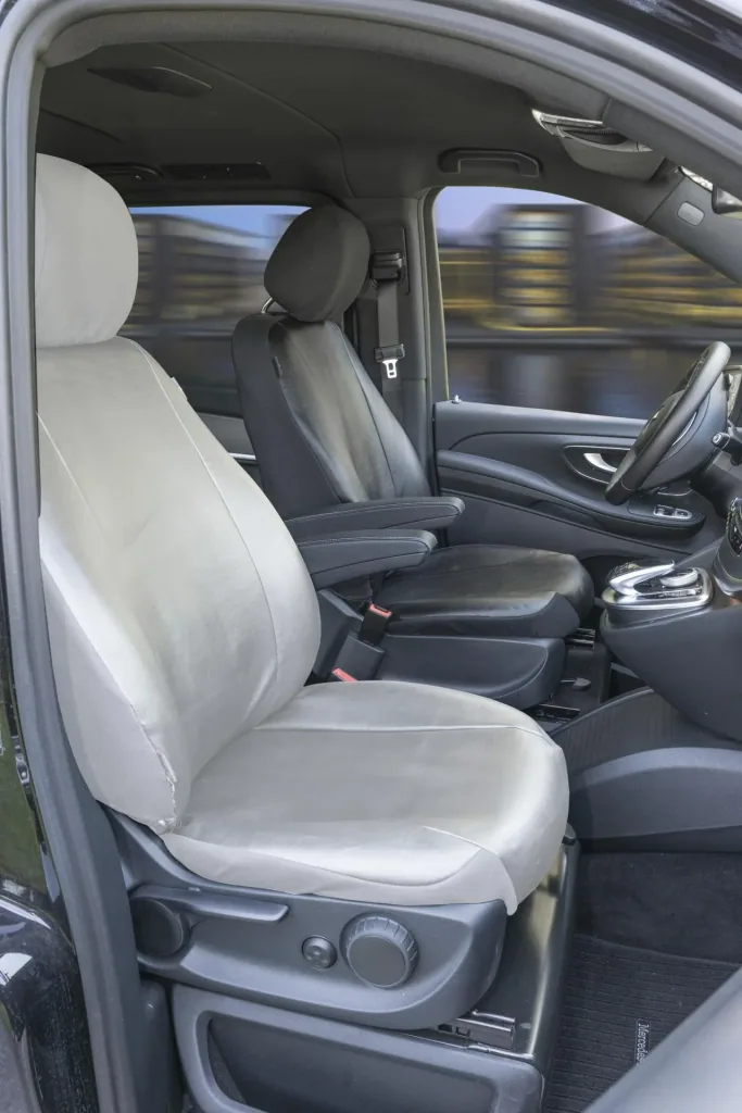 Passform Sitzbezüge - Kunstleder Mercedes V-Klasse 447 für Einzelsitz Fahrer mit Armlehne innen ab BJ 06/2014 - heute