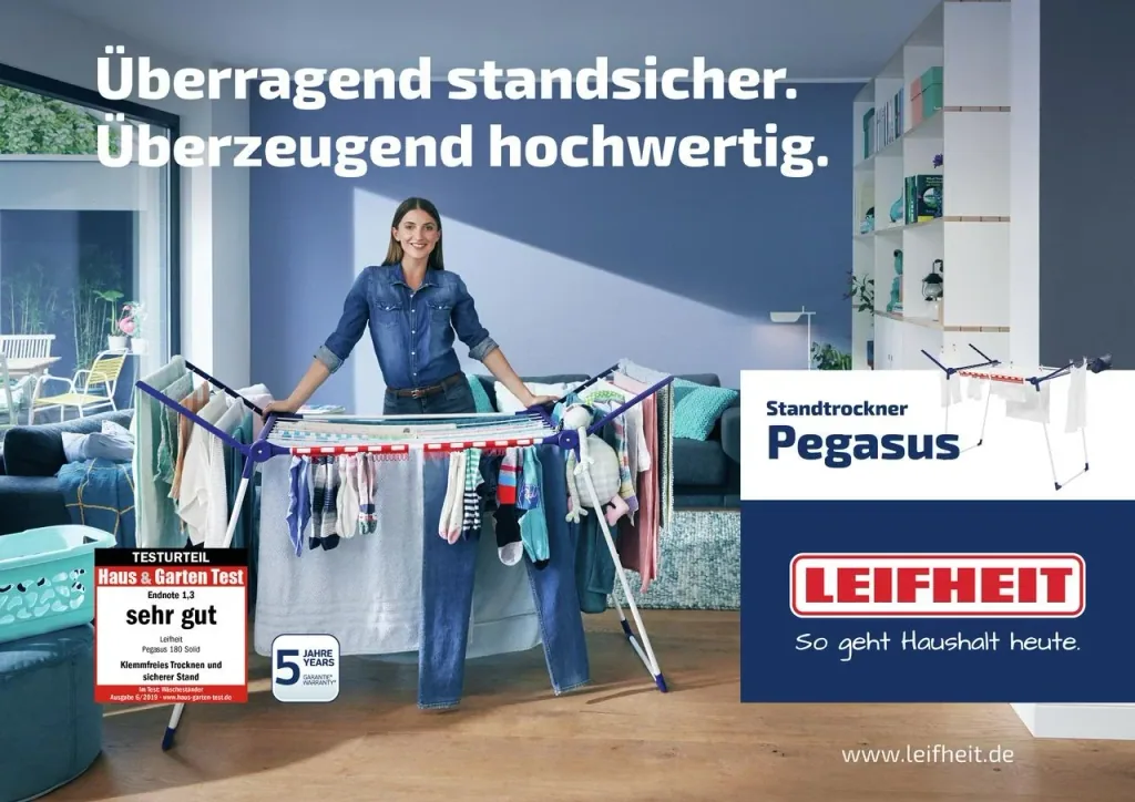 Wäschetrockner Pegasus 180 Solid - der Allrounder