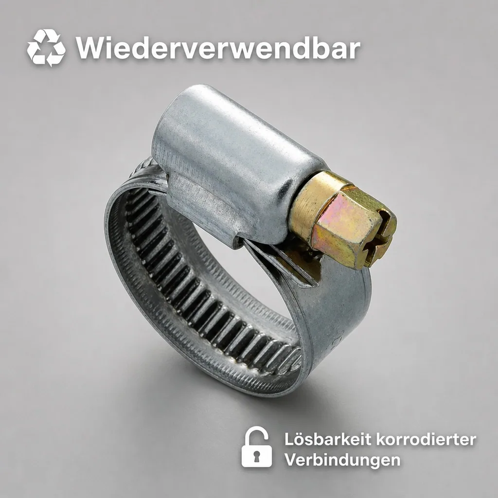 Schlauchschellen Edelstahl, 12mm, 20-32mm, DIN 3017, W2
