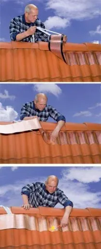 Dach-Reinigungsband 5 Meter und Nahtroller