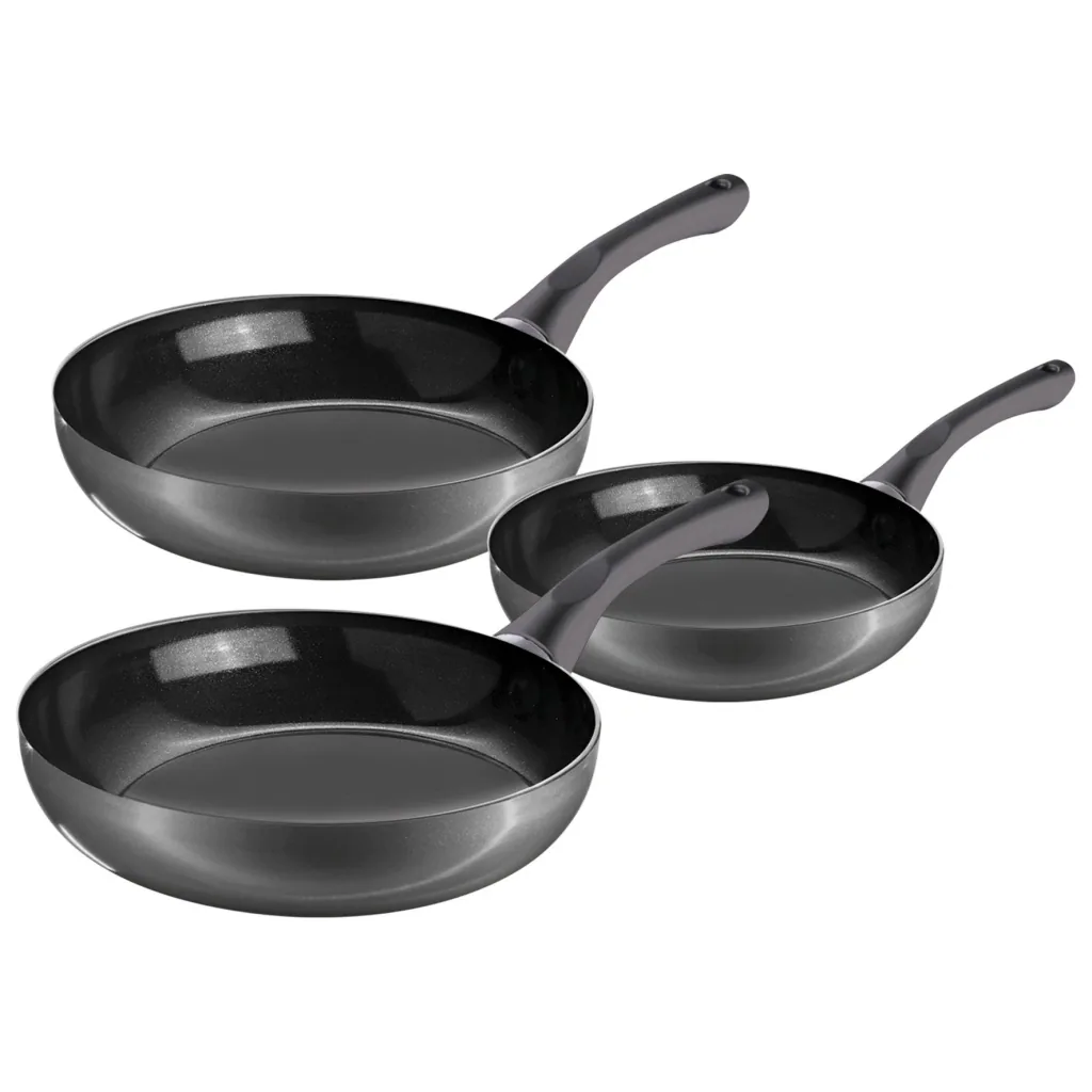 Pfannen-Set, grau, 3-teilig