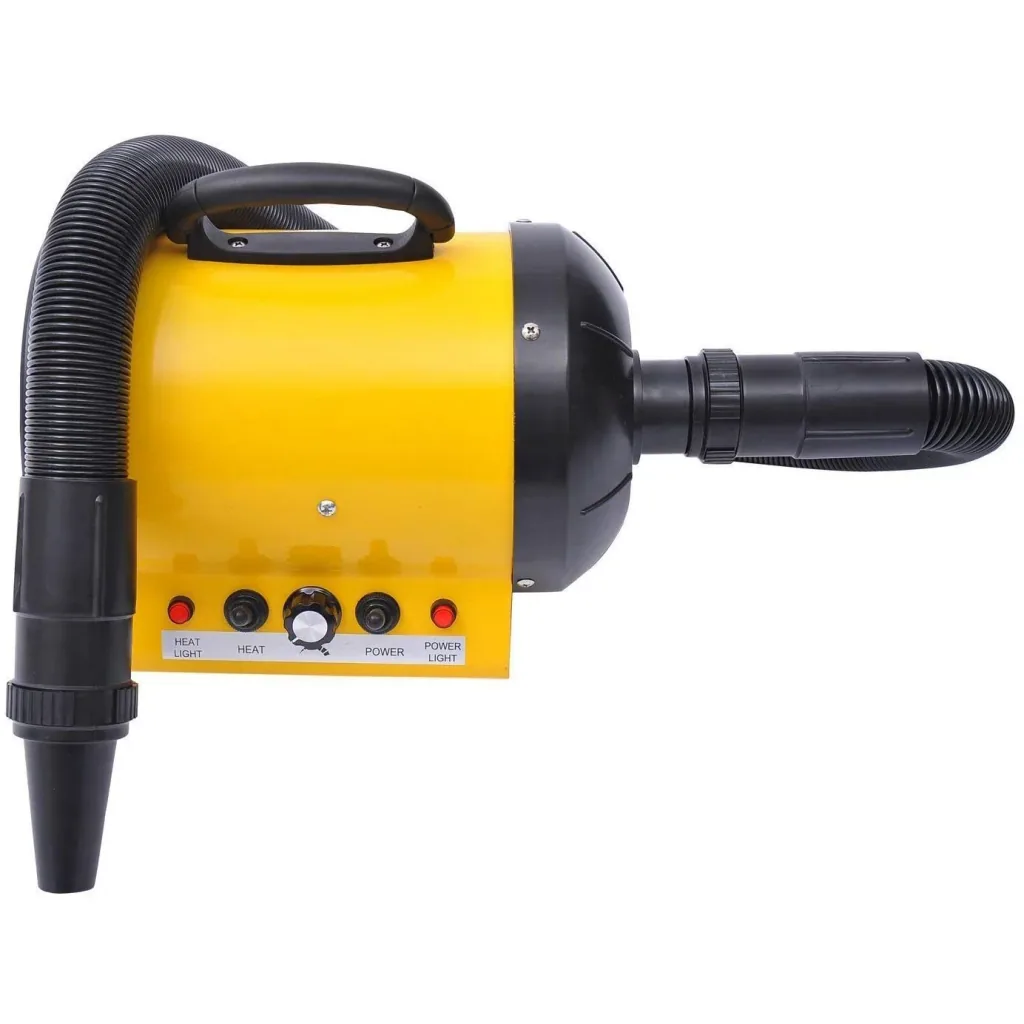 Profi Hundefön Tierfön: 2400W in Gelb/Schwarz