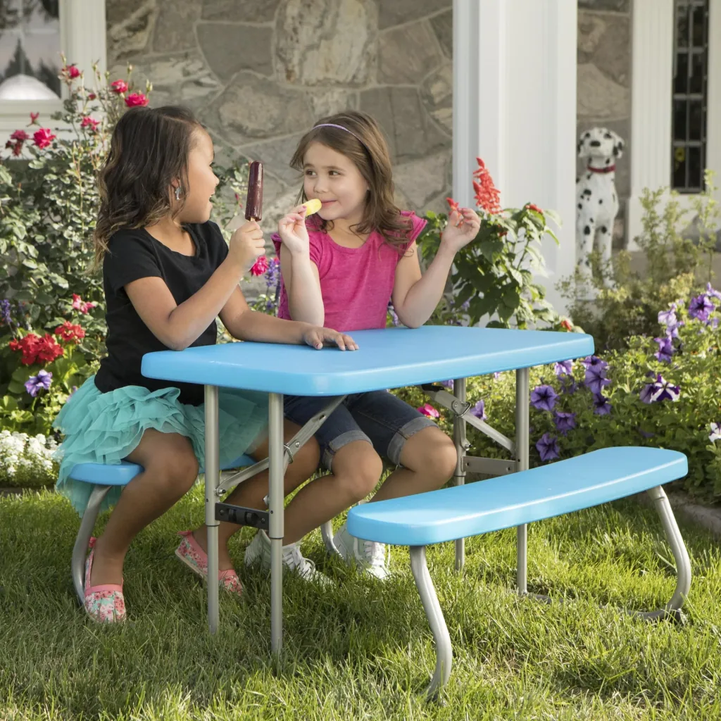 Lifetime Kinder Picknicktisch blau
