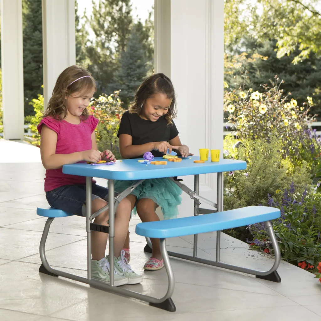 Lifetime Kinder Picknicktisch blau