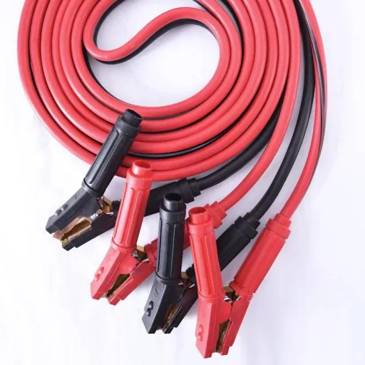 Starthilfekabel DIN 50 mm² - mit Überspannungsschutz - 4,5 Meter - 12/24 Volt, für Dieselmotoren 12 Volt/24 Volt bis 4000 cm³