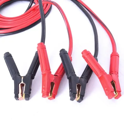 Starthilfekabel DIN 50 mm² - mit Überspannungsschutz - 4,5 Meter - 12/24 Volt, für Dieselmotoren 12 Volt/24 Volt bis 4000 cm³