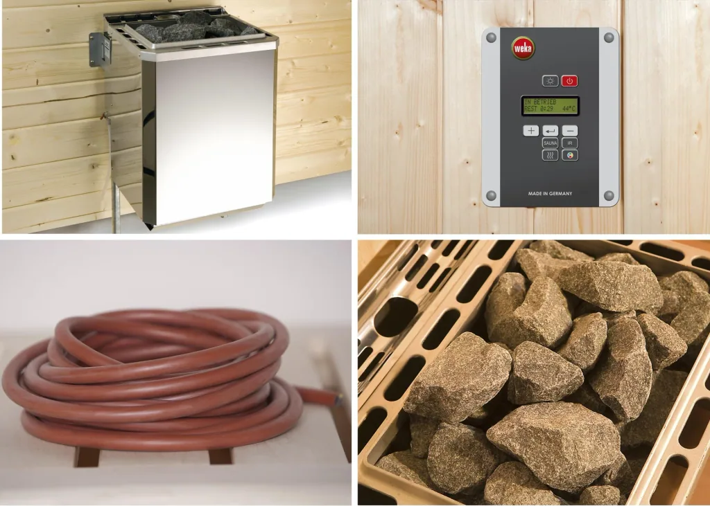 Saunaofenset - 4,5 kW OS 230 V mit Ofenanschlußkabel