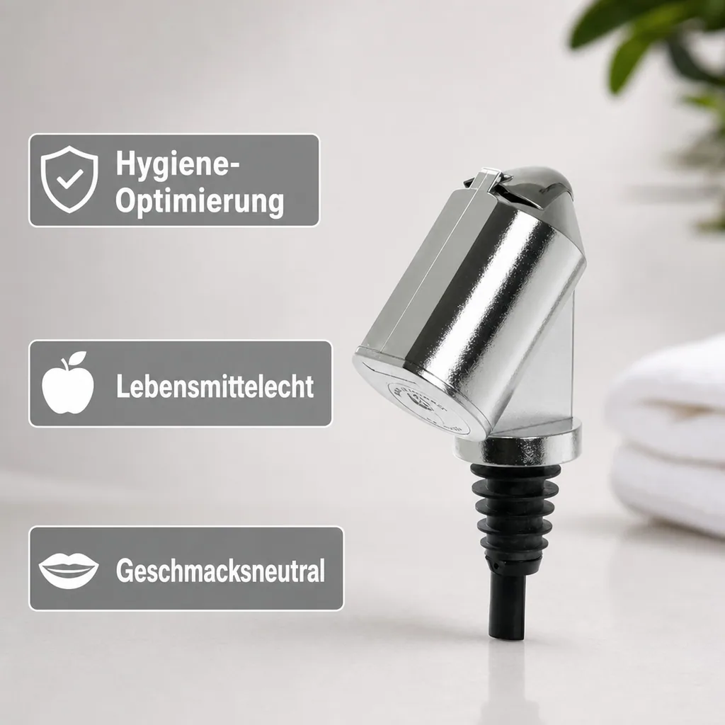 Flaschenportionierer, Ausgießer - Bottle Master 3000, für 0,5 - 1,5 L Flaschen, verchromt, Ausschankmenge: 50 ml