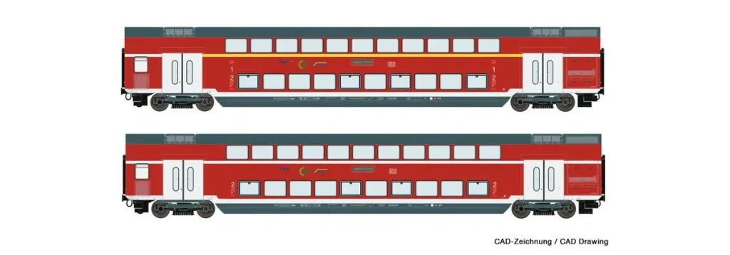 2-tlg. Set: Doppelstockwagen, DB AG (DC)