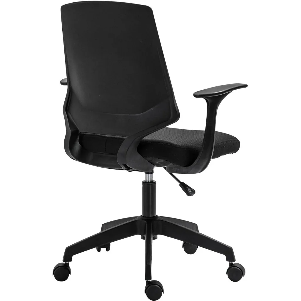 Drehstuhl Bürostuhl Schreibtischstuhl rollbar höhenverstellbar ergonomisch gepolstert Schwarz 62 x 55 x (92 101) cm