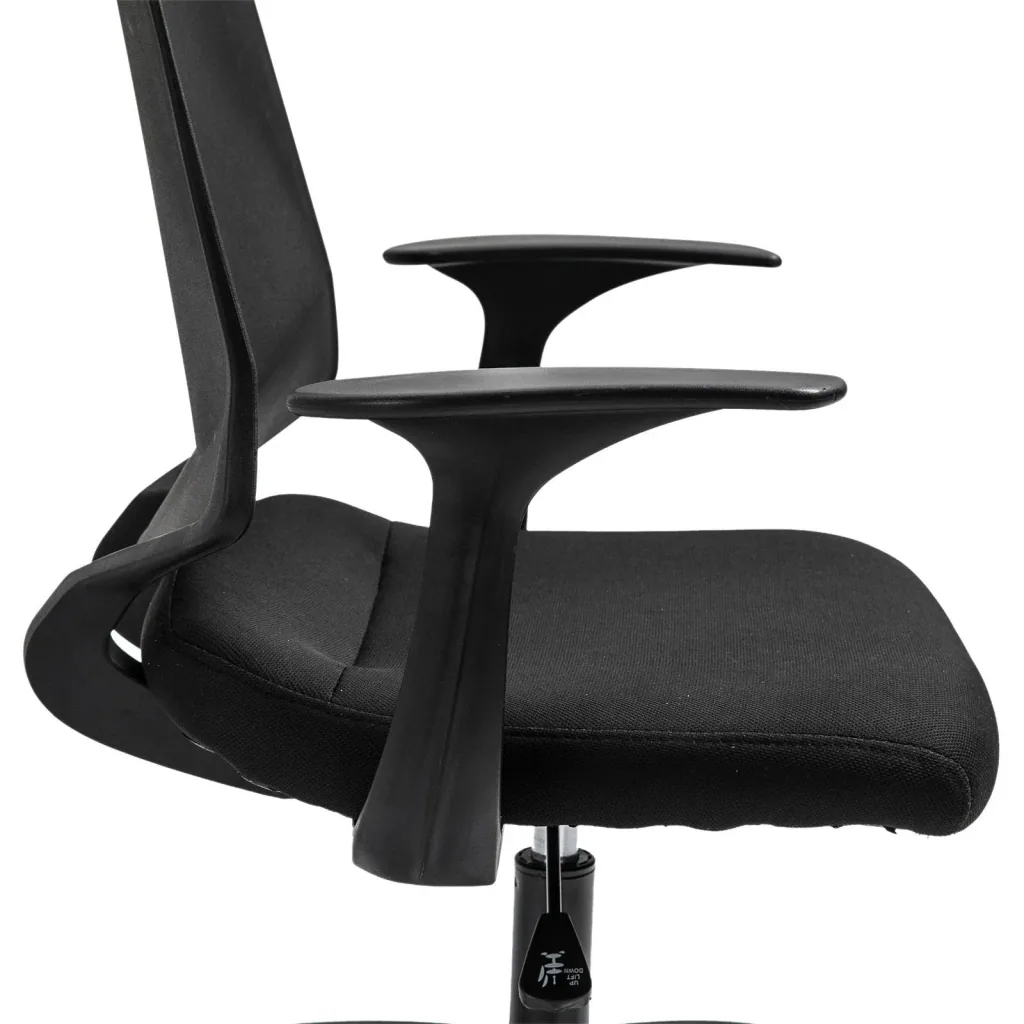 Drehstuhl Bürostuhl Schreibtischstuhl rollbar höhenverstellbar ergonomisch gepolstert Schwarz 62 x 55 x (92 101) cm