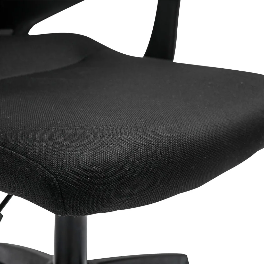 Drehstuhl Bürostuhl Schreibtischstuhl rollbar höhenverstellbar ergonomisch gepolstert Schwarz 62 x 55 x (92 101) cm