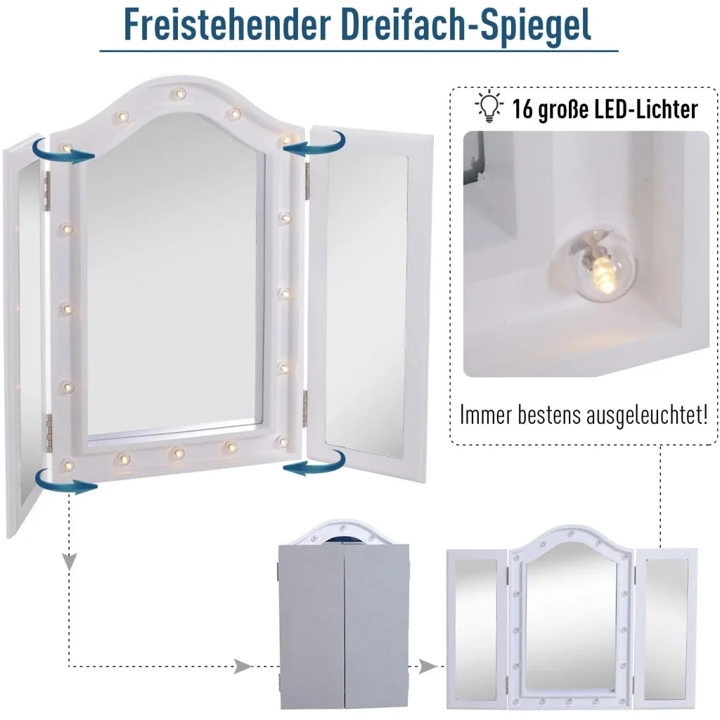 LED Kosmetikspiegel freistehend