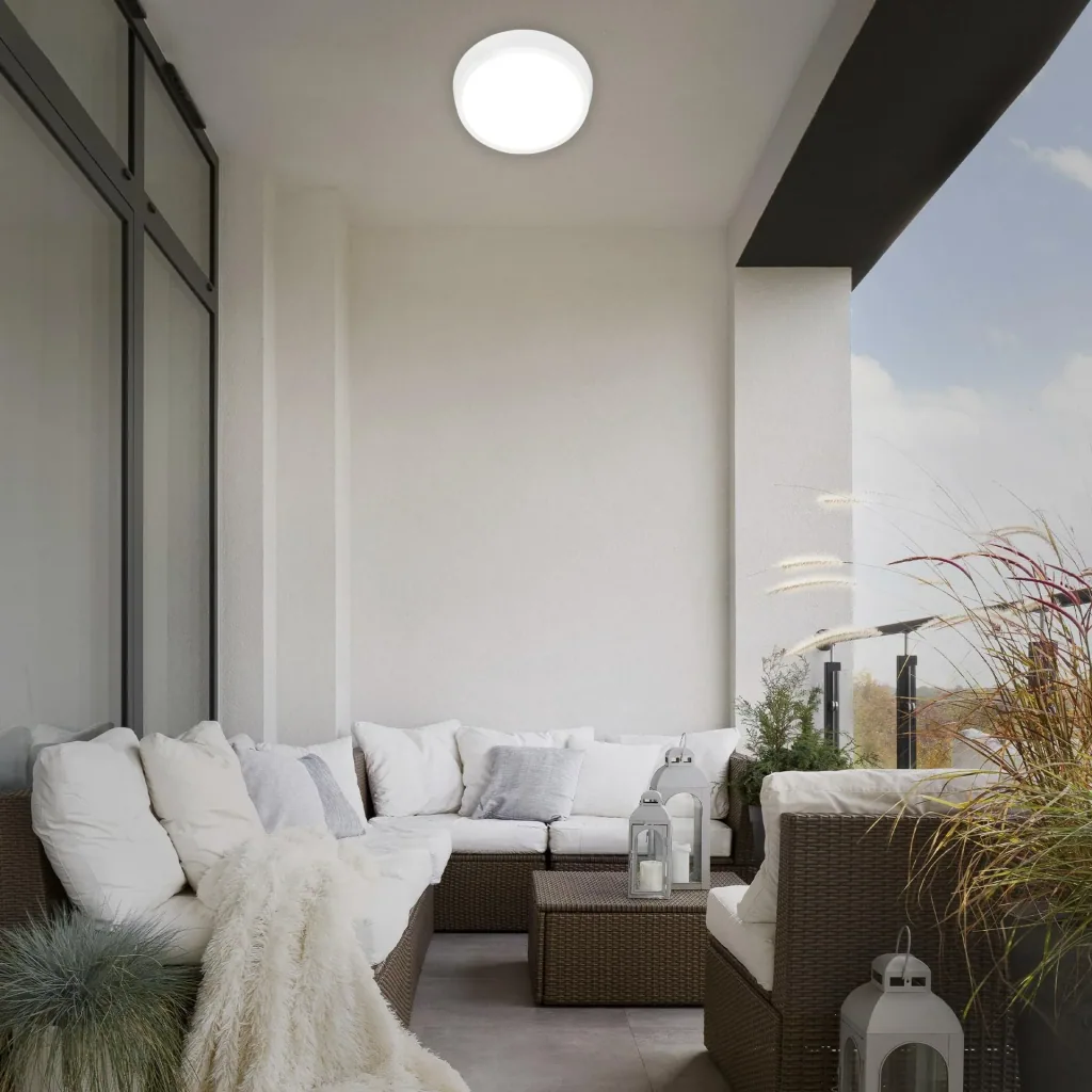 HAGEN LED Außenleuchte, Wand- und Deckenleuchte, weiß, IP44, 24 Watt, 2.160 lm, 4.000 K