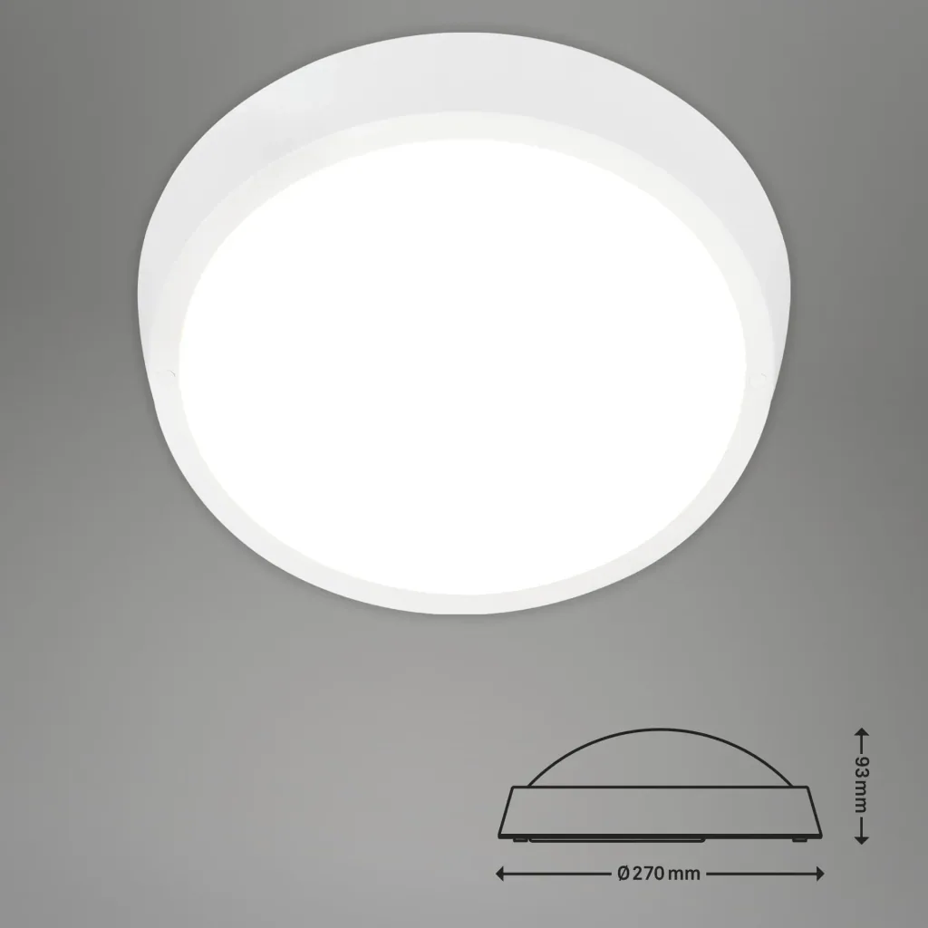 HAGEN LED Außenleuchte, Wand- und Deckenleuchte, weiß, IP44, 24 Watt, 2.160 lm, 4.000 K
