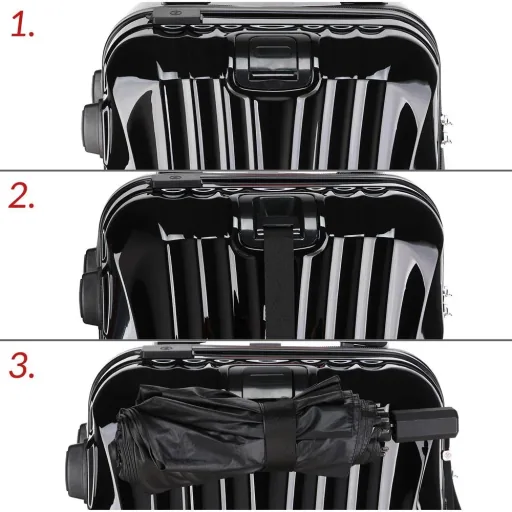 Hartschalenkoffer Ikarus Black M aus ABS 38l 55x35x20cm