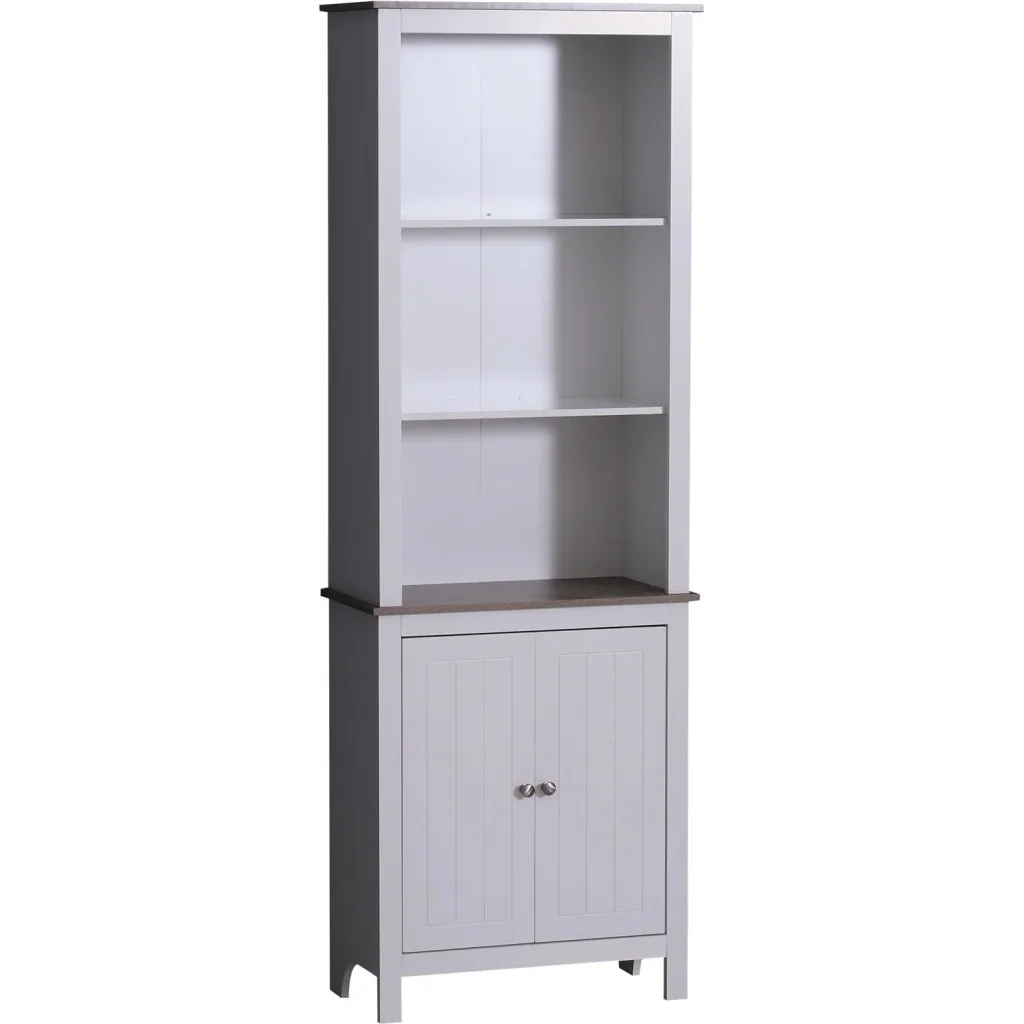 Büroschrank Büroregal Lagerschrank Aktenschrank Bücherschrank 3 x Fach Holz 60 x 30 x 175 cm