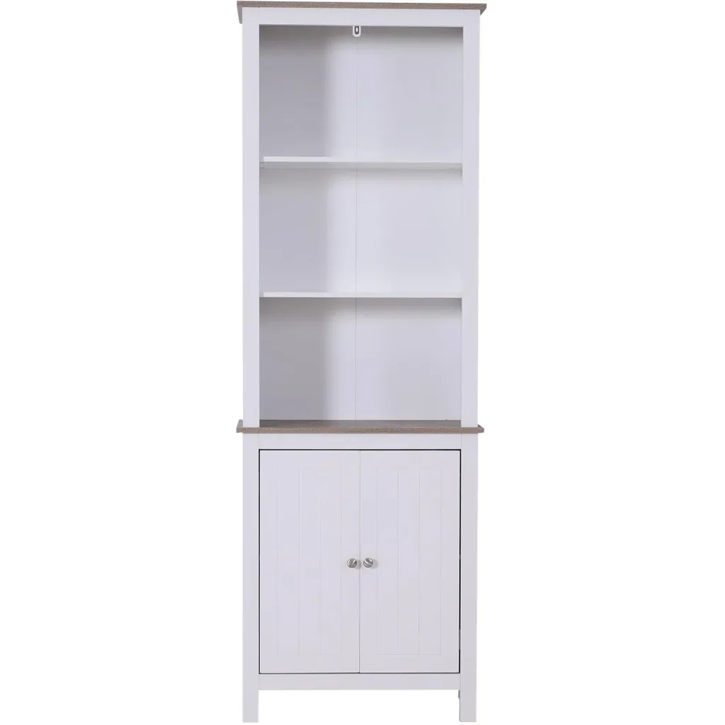 Büroschrank Büroregal Lagerschrank Aktenschrank Bücherschrank 3 x Fach Holz 60 x 30 x 175 cm