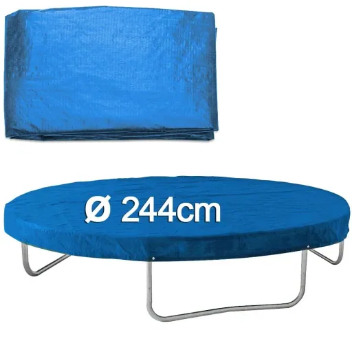 Trampolin-Abdeckung blau Ø244cm