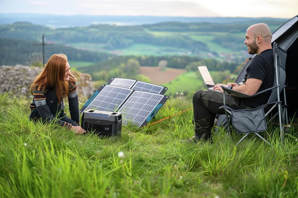 Solarmodul mit Tragegriff 100 Watt, faltbar