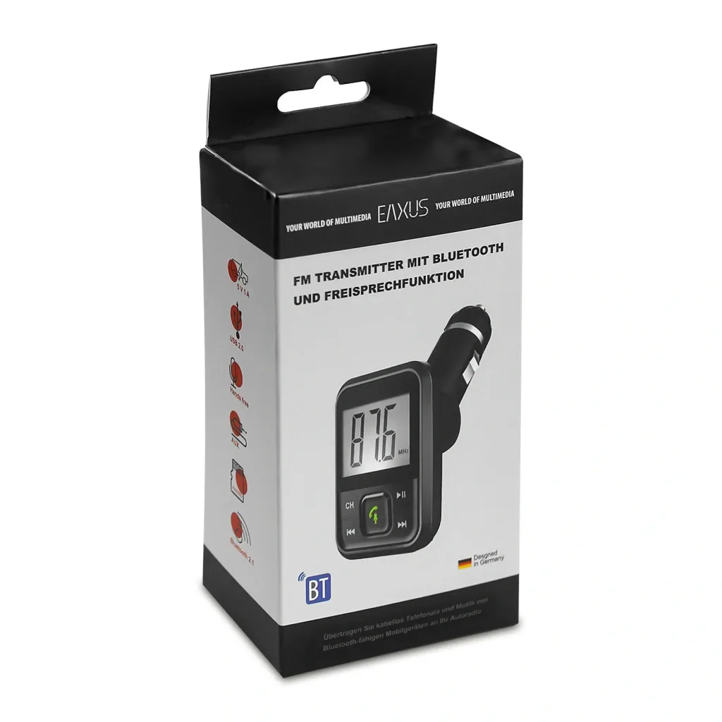 FM Transmitter mit Bluetooth , USB , AUX , Micro SD und Freisprechfunktion