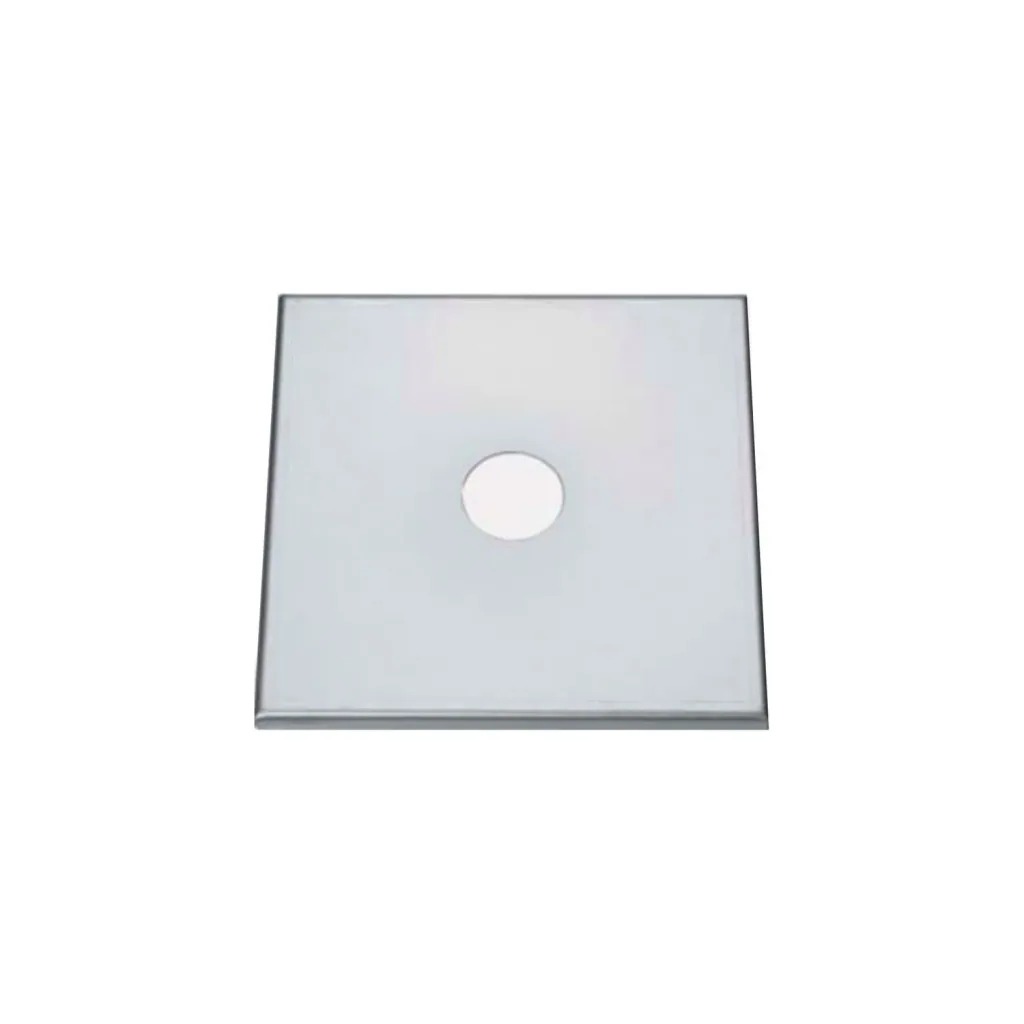 Abdeckplatte, CNS, 1 cm abgekantet, 220 x 220 mm, ohne Bohrung