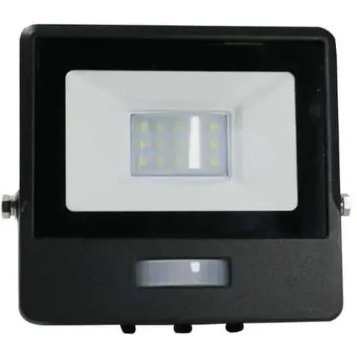 VT-118S LED-Flutlicht mit Sensor - 10 W - 735 Lm - 6500K - Schwarz