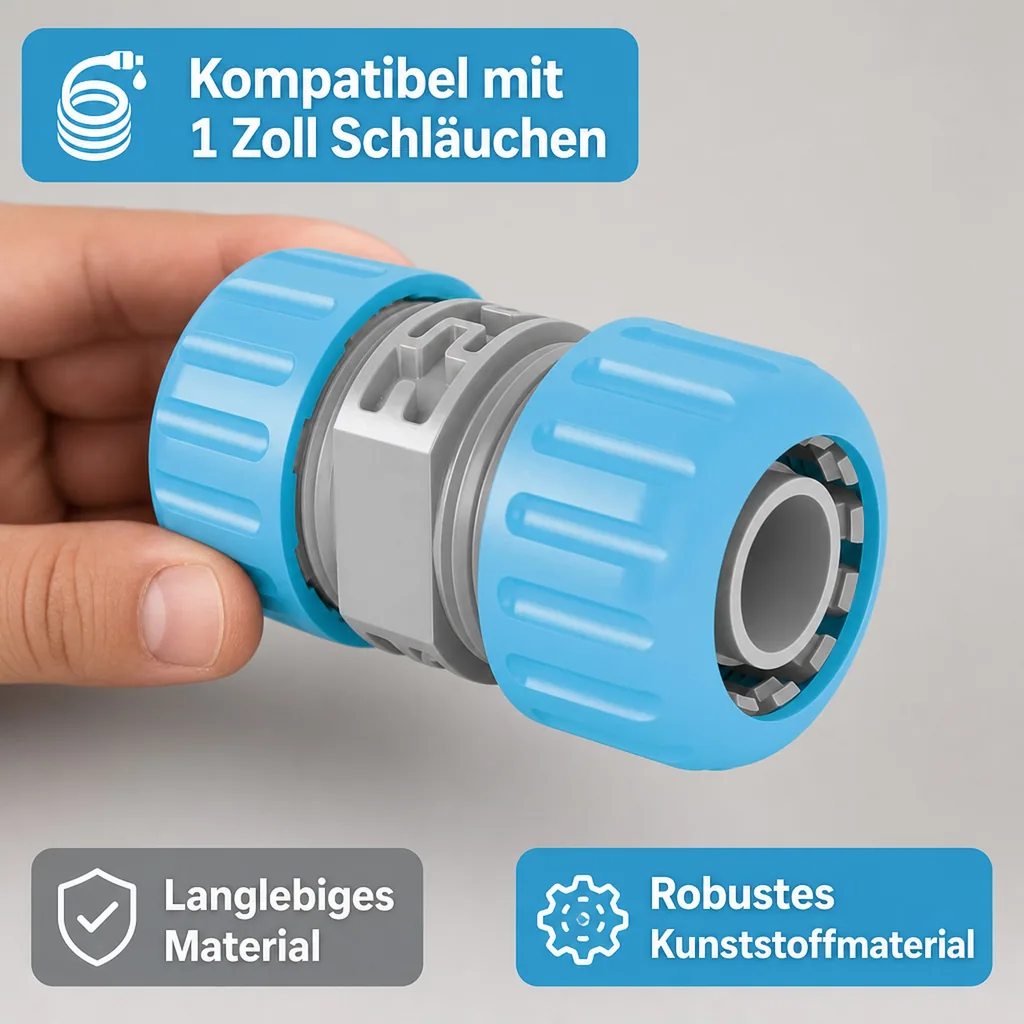 Schlauchverbinder 1 Zoll, Reparaturstück