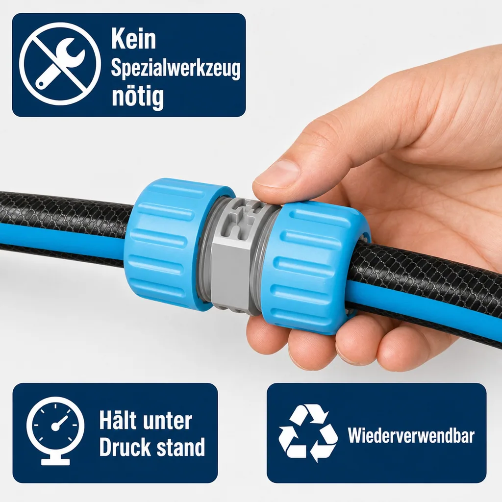 Schlauchverbinder 1 Zoll, Reparaturstück