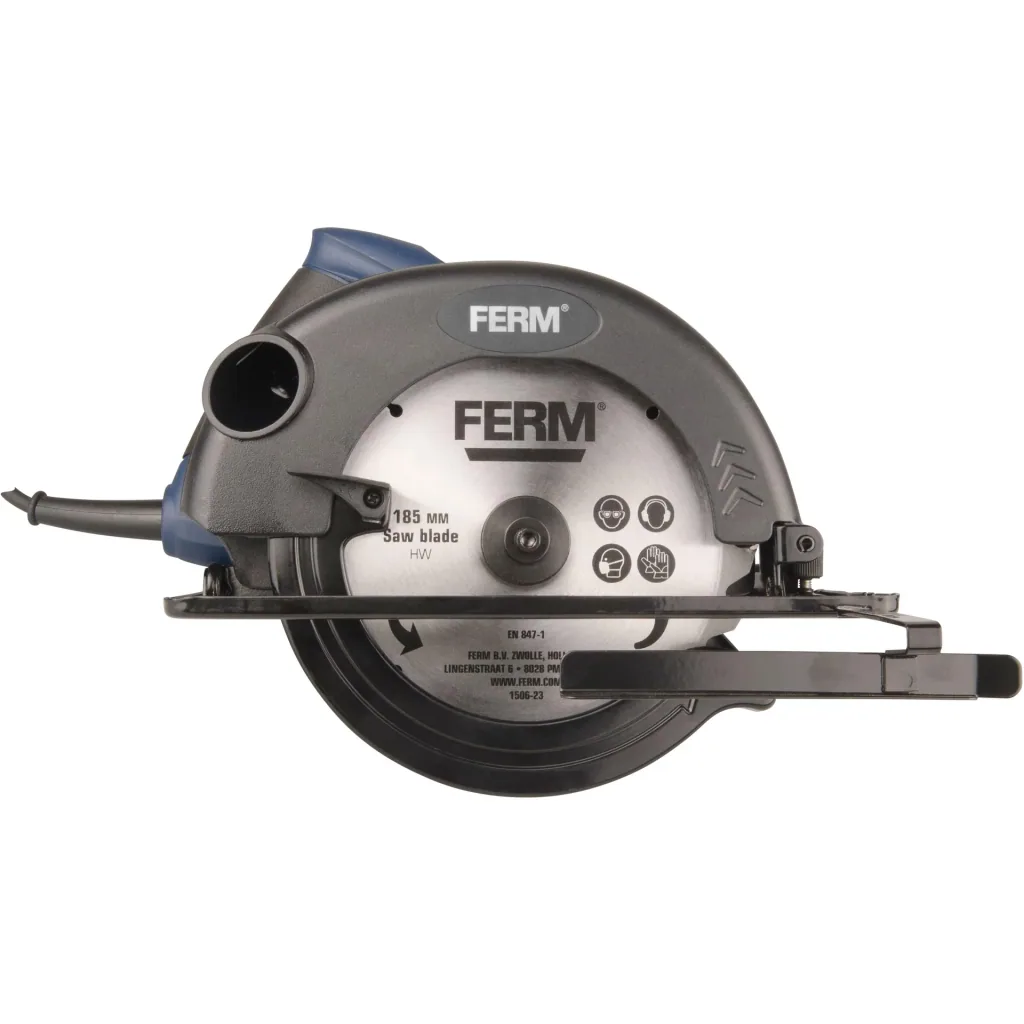 CSM1039 Kreissäge 1200W - 185mm - Spindelarretierung - Parallelführung - verstellbare Fußplatte (45 und 90 Grad) - Inkl.