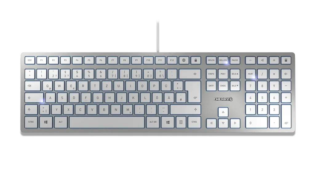 Kabelgebundene Tastatur KC 6000 SLIM silber