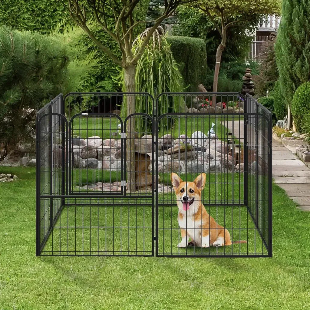 Welpenauslauf Freigehege Laufstall für Haustier Laufgitter Laufstall Hundegehege individuell gestaltbare Form mit Tür Me