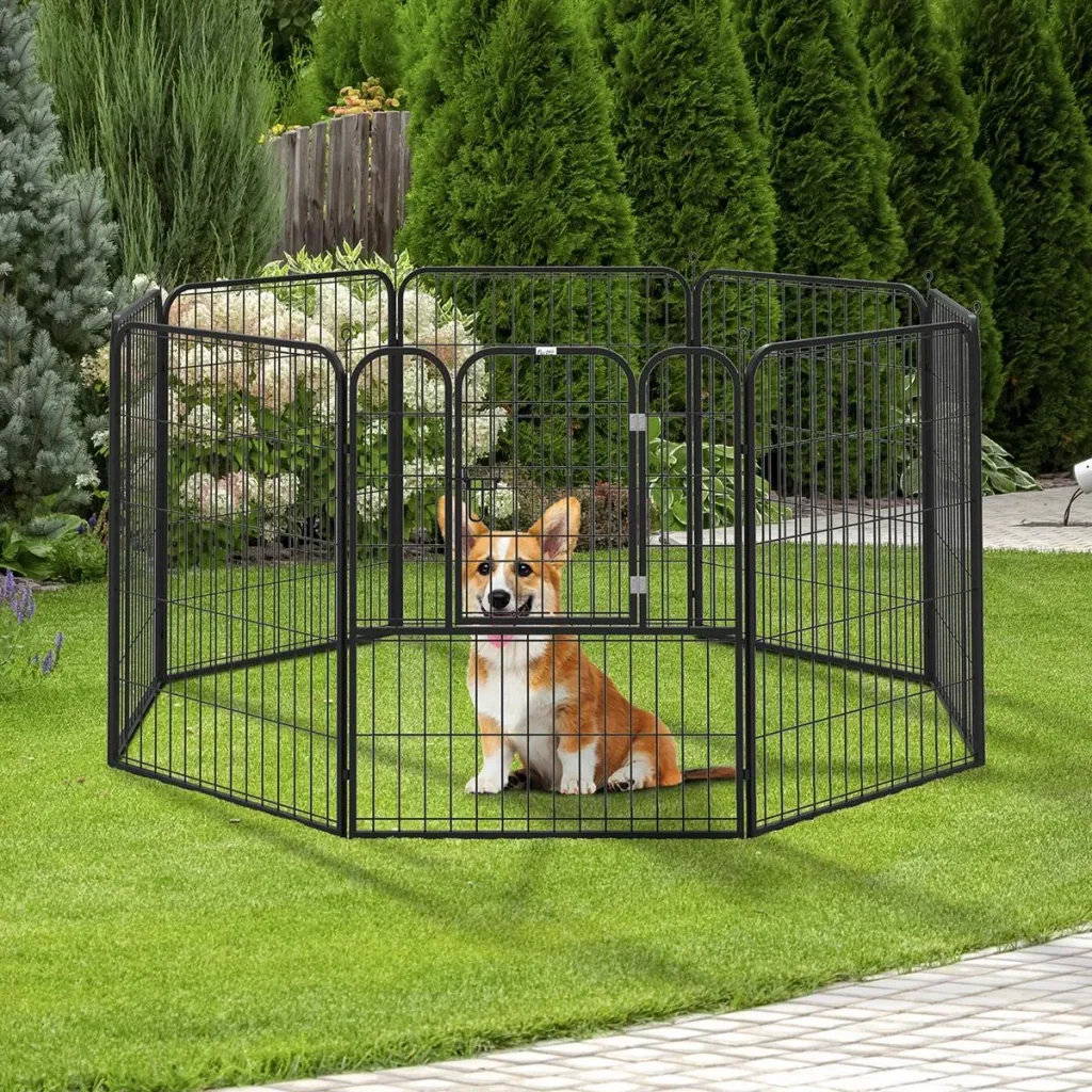Welpenauslauf Freigehege Laufstall für Haustier Laufgitter Laufstall Hundegehege individuell gestaltbare Form mit Tür Me