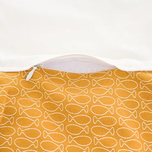 Träumeland Liebmich Baby Schlafsack, Schlummersack, Innenschlafsack - Fische Gold, Grösse: 62/68