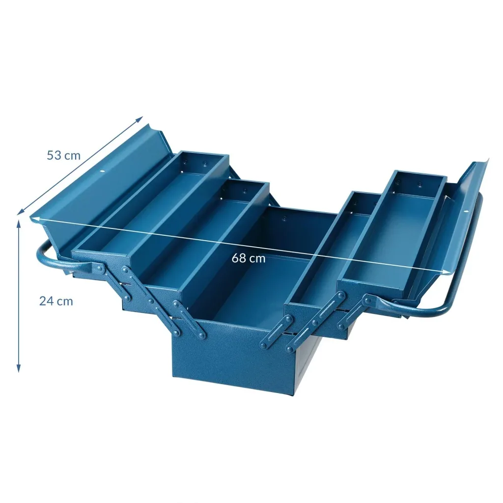 Stahl Werkzeugkoffer Blau