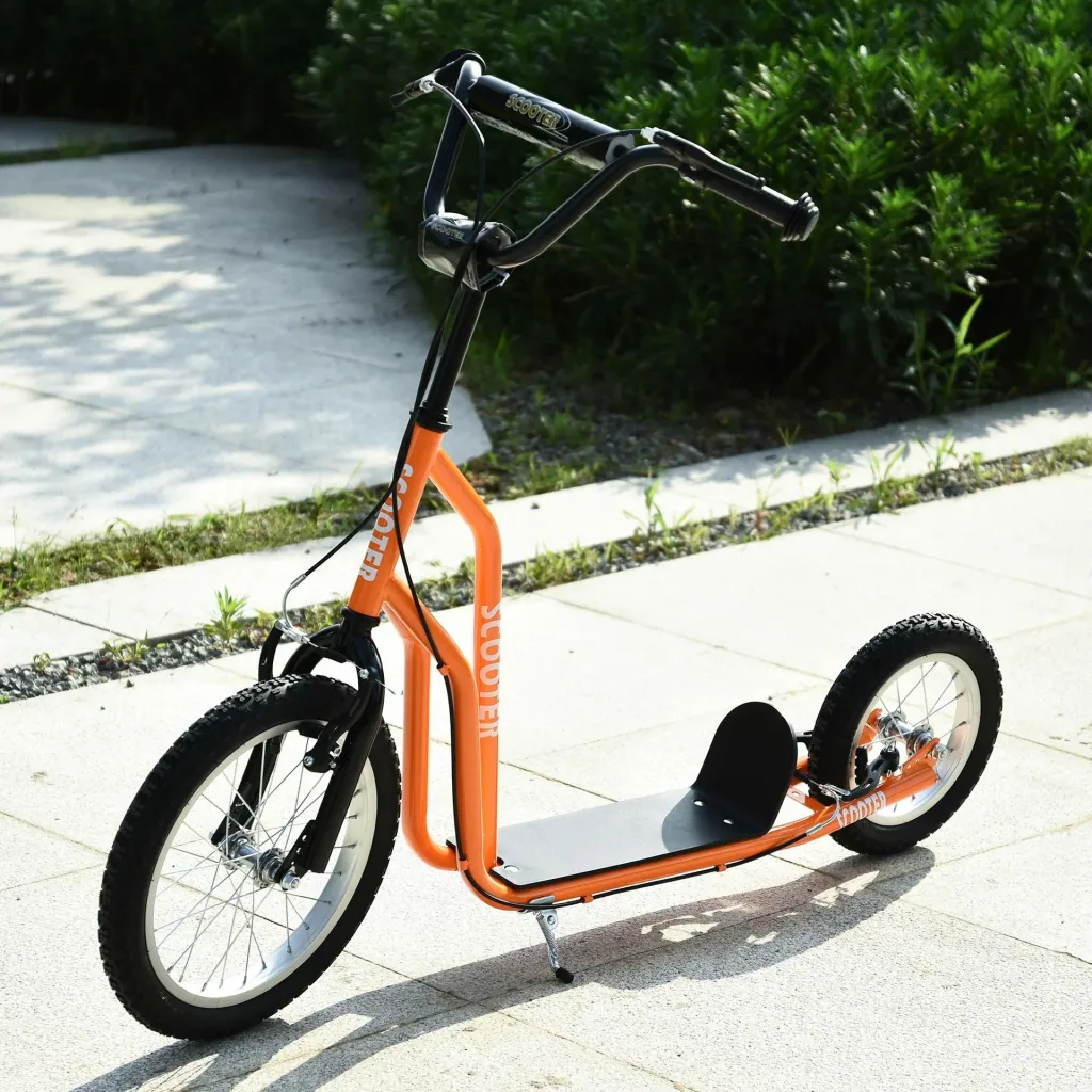 Kinderroller mit Handbremse
