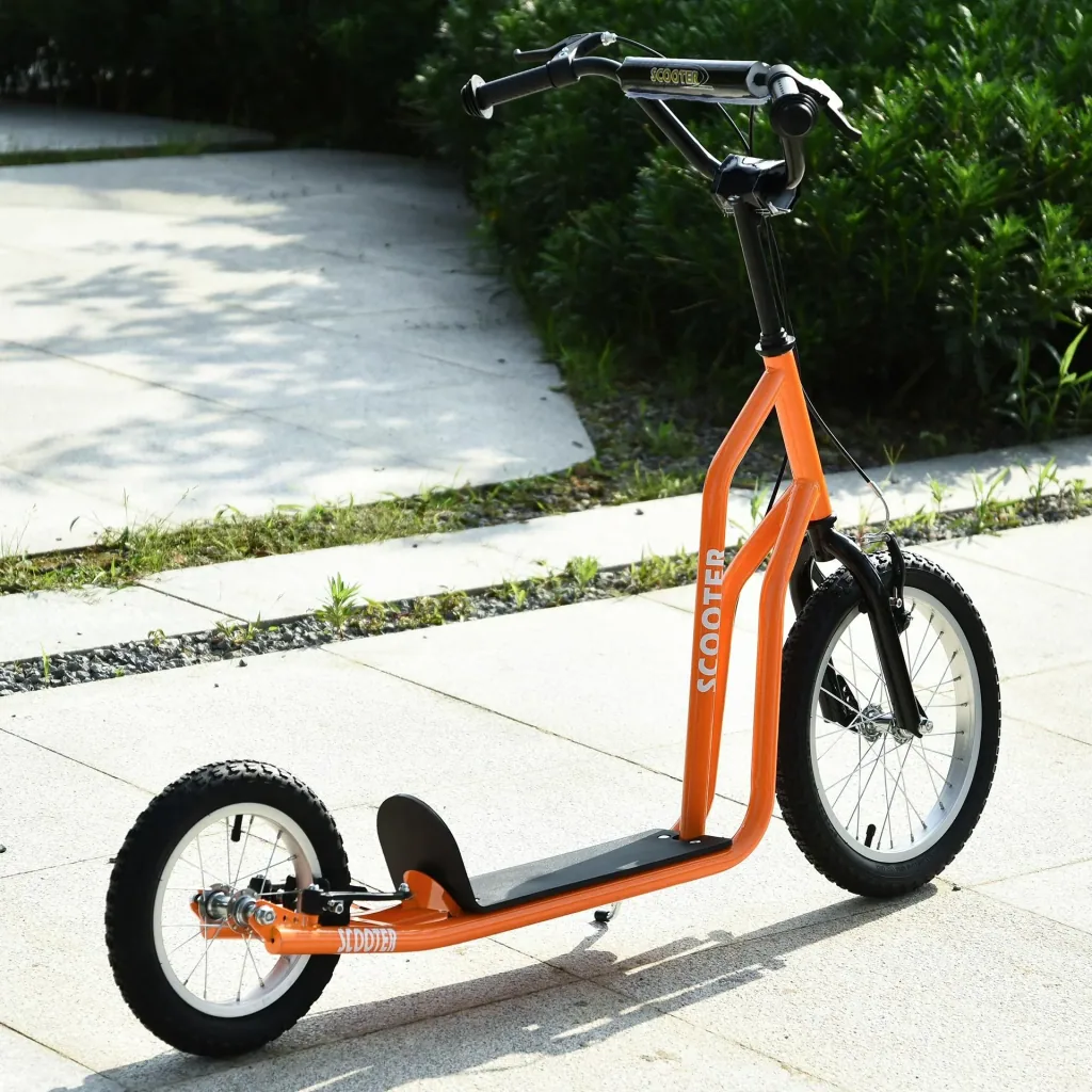 Kinderroller mit Handbremse