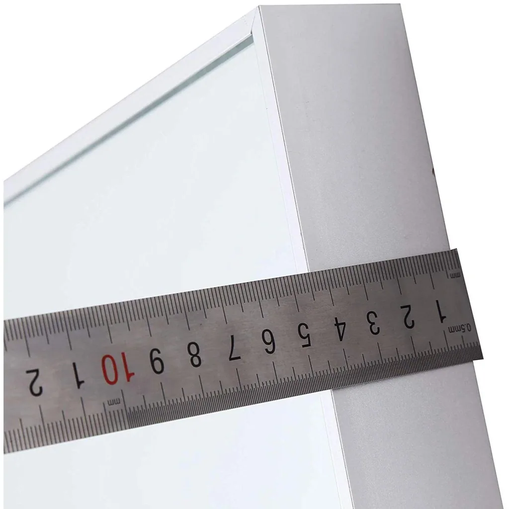 kleankin® Wandspiegel Badspiegel Spiegel Flurspiegel Aluminiumrahmen Silber 50 x 70 cm