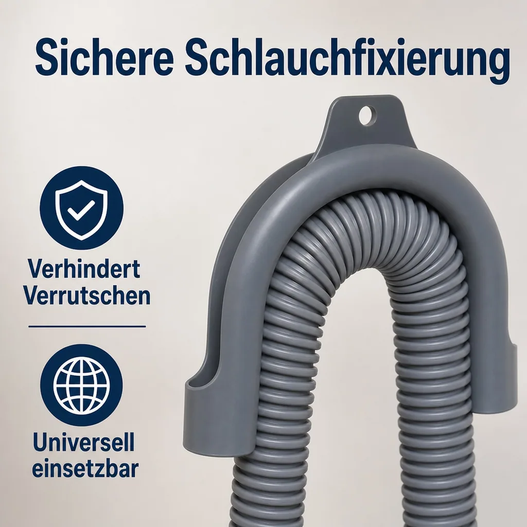 Ablaufschlauch Waschmaschine, 3/4 Zoll, 3,5m, Spülmaschine, mit Bügel