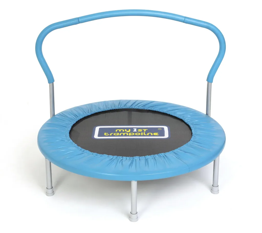 Kinder- & Fitnesstrampolin blau