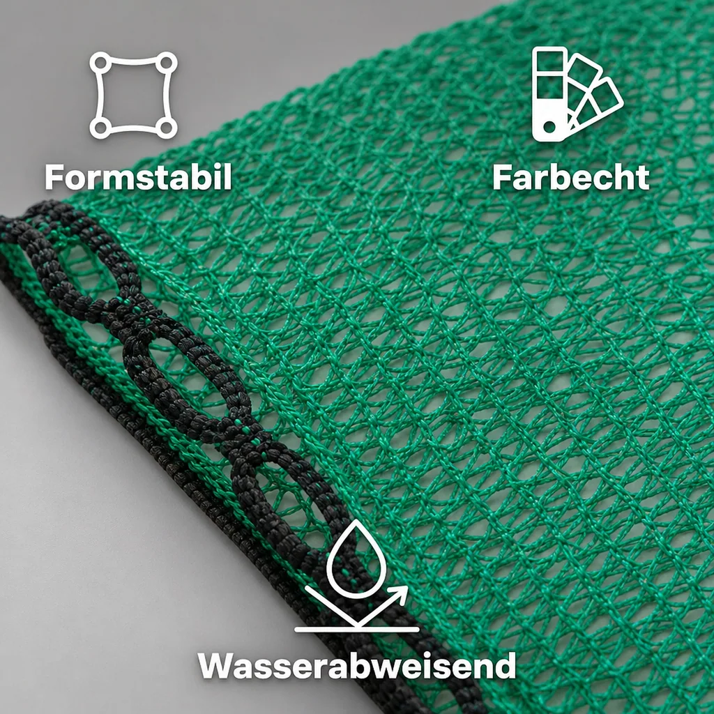 Gerüstschutznetz, Baugerüstnetz, 2,57 x 10 m, grün, 50 g/m², reißfest und wetterfest