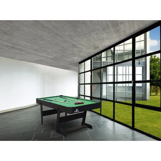 Hustle L Klapp Billiardtisch