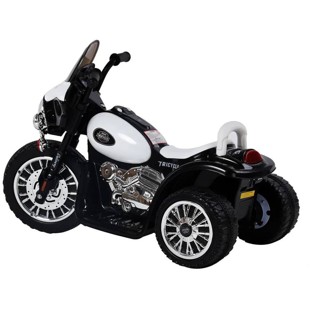 Elektromotorrad Kindermotorrad Schwarz-Weiß