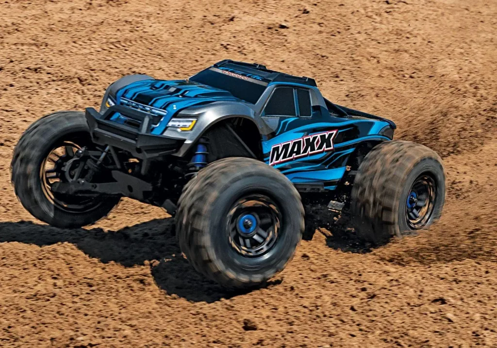 MAXX 1:10 RTR TSM SR VXL-4S Regler ohne Akku/Lader 1/10 Monster-Truck Brushless blau