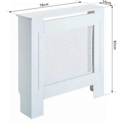 Heizkörperabdeckung 78cm Weiß