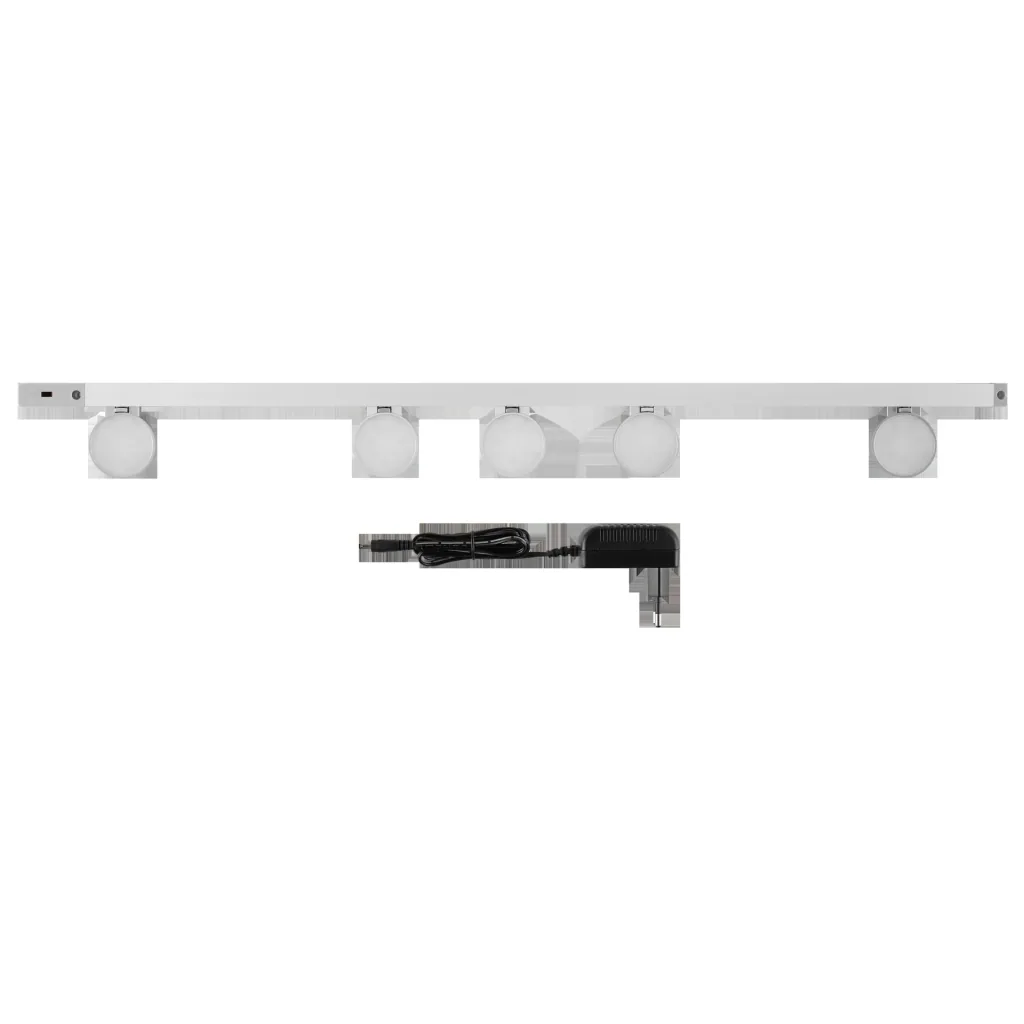 LED Unterbauleuchte LIGHTRACER 3 mit Sensor, dimmbar 90 cm, 5x3W, Farbe silber