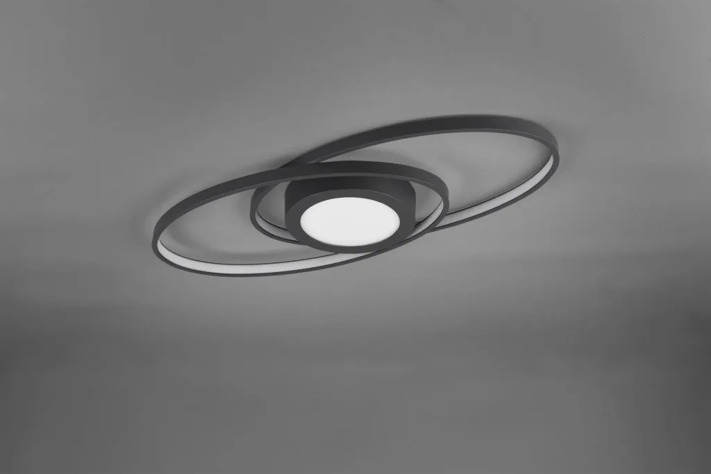 LED-Deckenleuchte GALAXY, 27 W, 3000K, 3000 lm, Switch-Dimmer, Farbe anthrazit