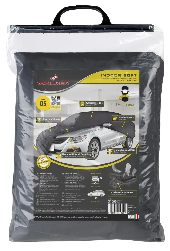 Autoabdeckplane indoor soft - Größe 5 - 441x510x155cm - PES - Elasthan