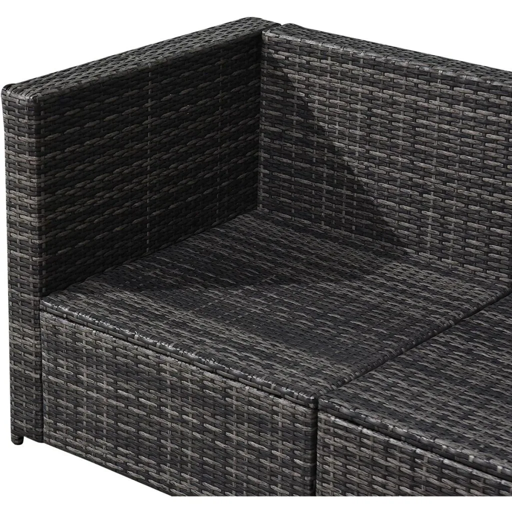 Polyrattan Lounge Set 8-teilig inkl. Kissen