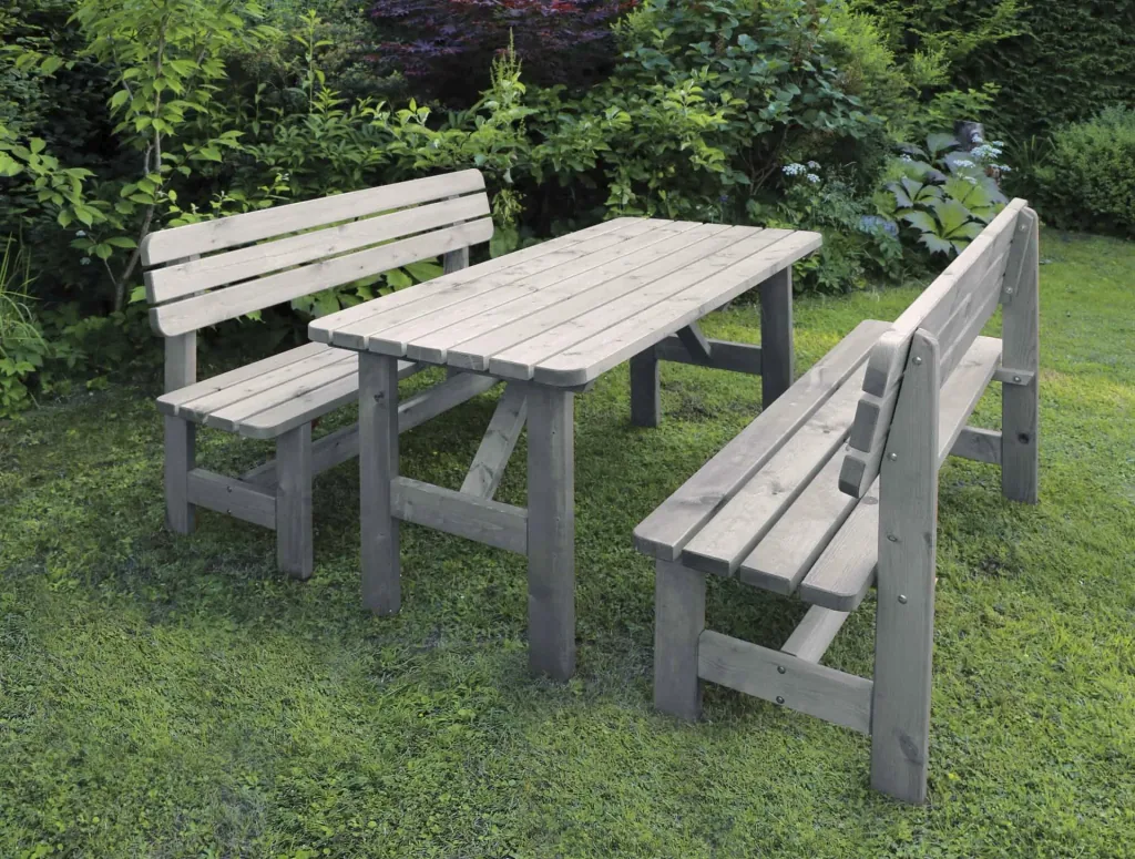 Holz-Garnitur Summer grau